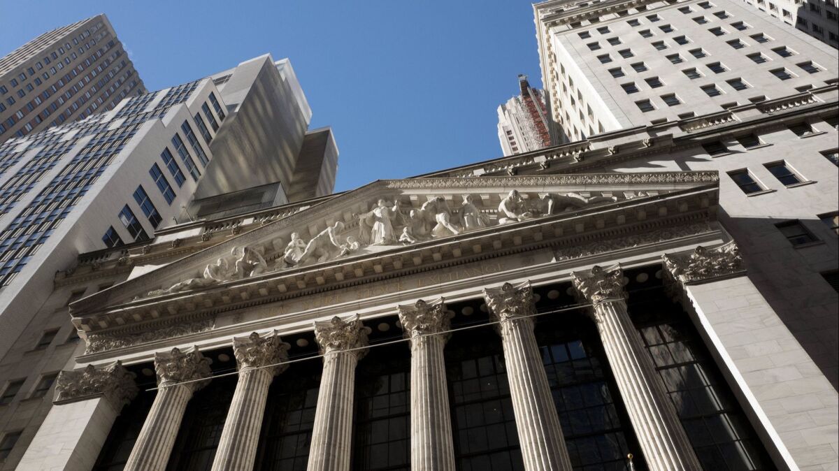 Stocks on the New York Stock Exchange fell 3.1% on Wednesday.