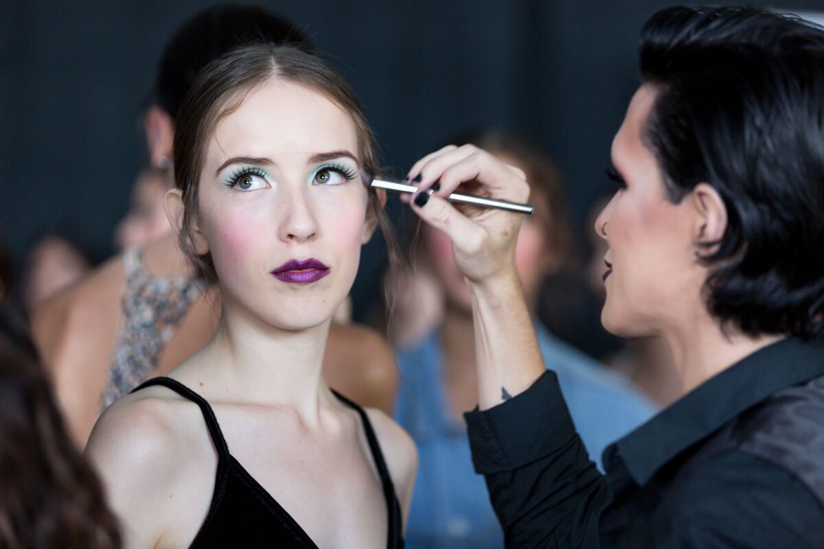 Gila Rut Salons is in charge of the models' hair and makeup for Fashion Week San Diego's Spring Showcase.