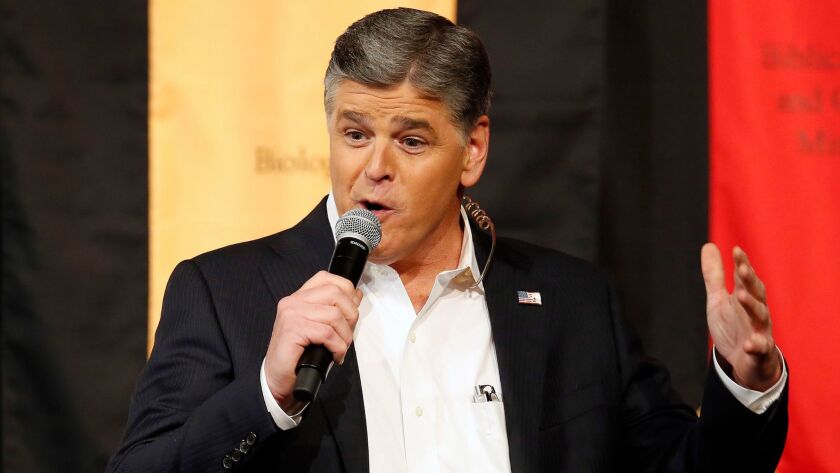 Sean Hannity, photographed during a campaign rally for Ted Cruz in March, recently praised WikiLeaks founder Julian Assange and said that “America owes you a debt of gratitude.” Whereas in 2009 Hannity accused Assange of “waging war against the U.S.,” and called for his arrest.