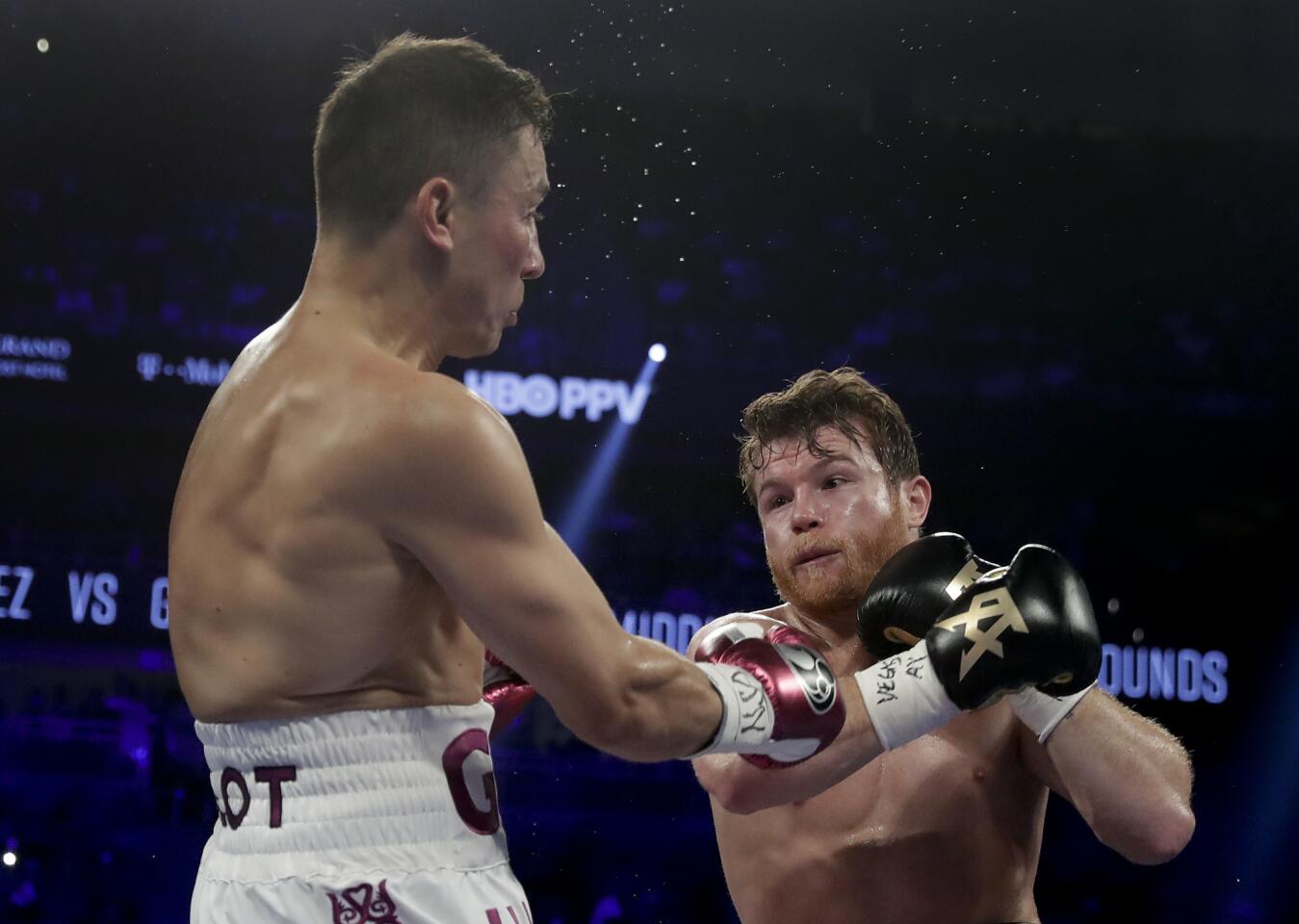 APphoto_Canelo Golovkin Boxing