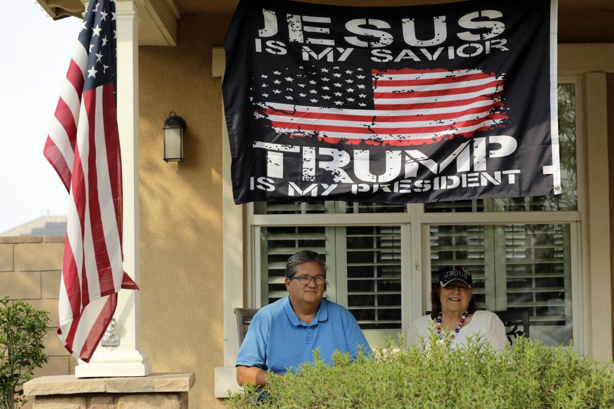 Larry and Georgette Belcourt will be voting for Trump in the 2020 election.