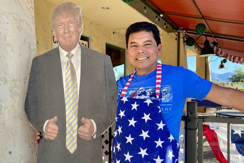 Jorge Rivas, an immigrant who owns an eatery in Arizona, is an ardent Trump supporters. Jorge is a Salvadoran and his wife is from Mexico.