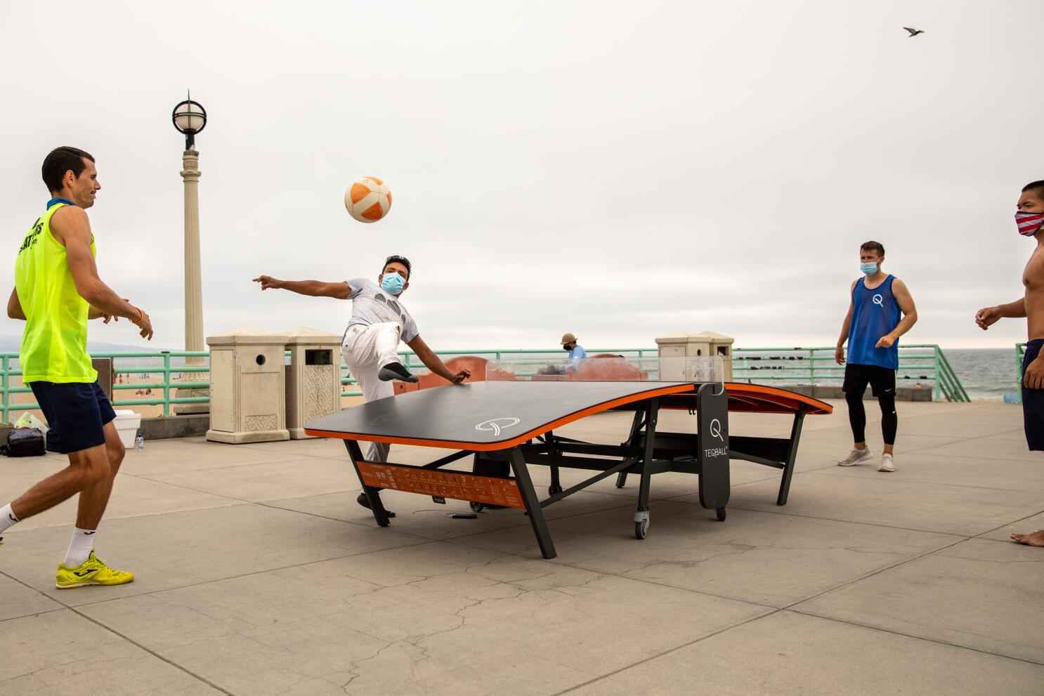 TEQBALL: A Curved Ping Pong Table That You Play With a Soccer Ball