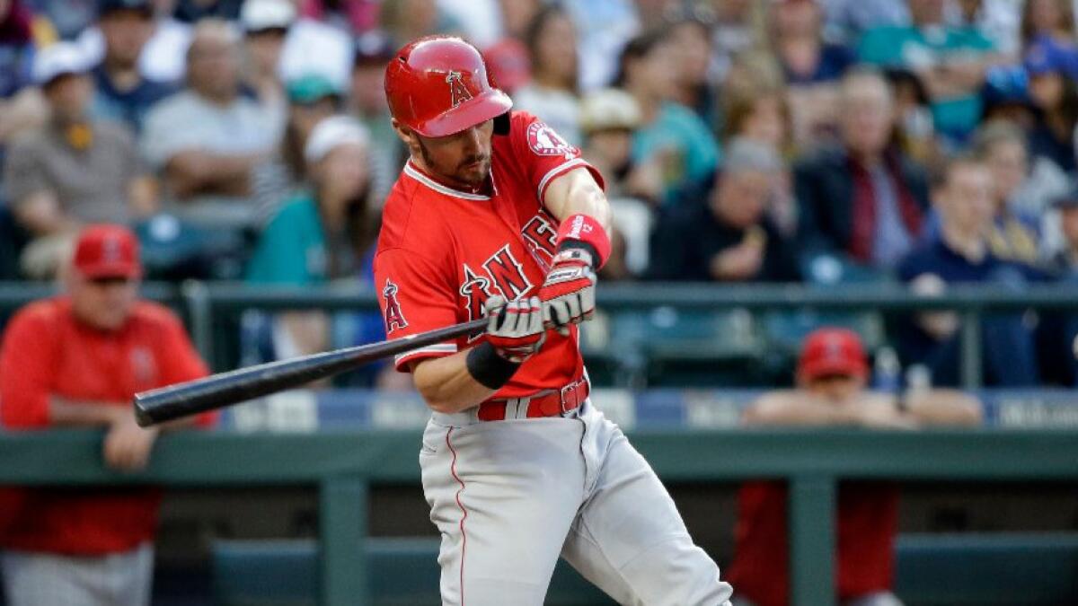 Johnny Giavotella is not on the plans for the future for the Angels, who designated the second baseman for assignment.