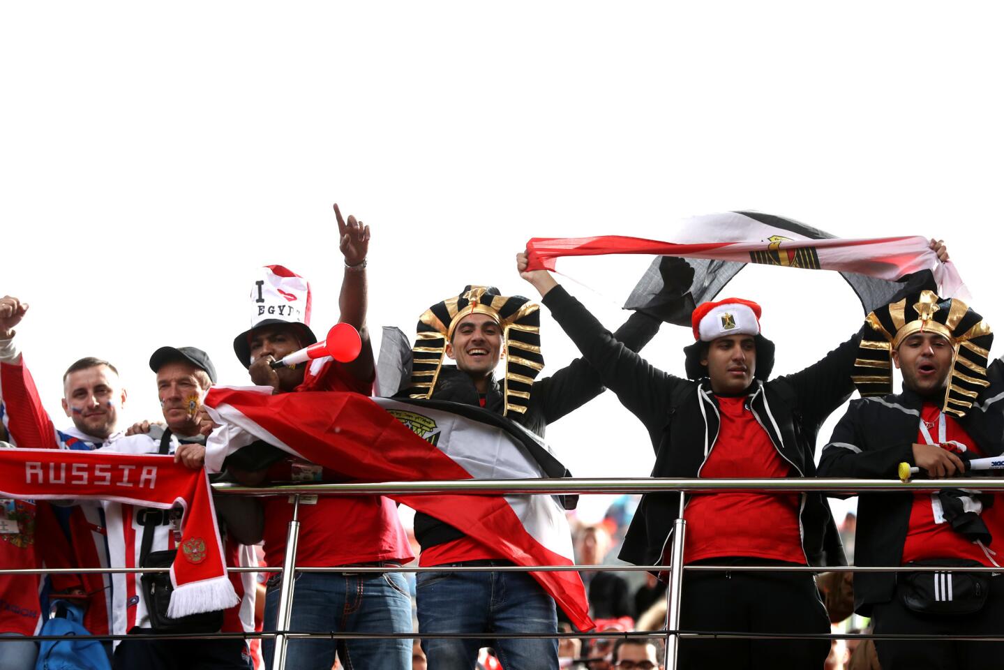 Los aficionados de la selección de Egipto se lo pasaron bomba en el Mundial a pesar de no sumar un solo punto.
