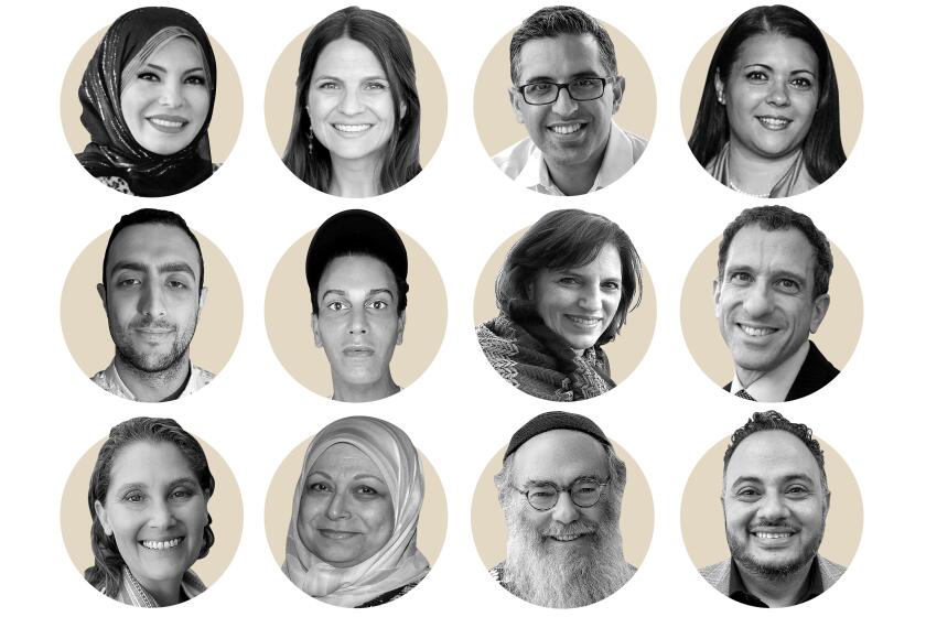 grid of portrait photos of jewish and palestinian community members
