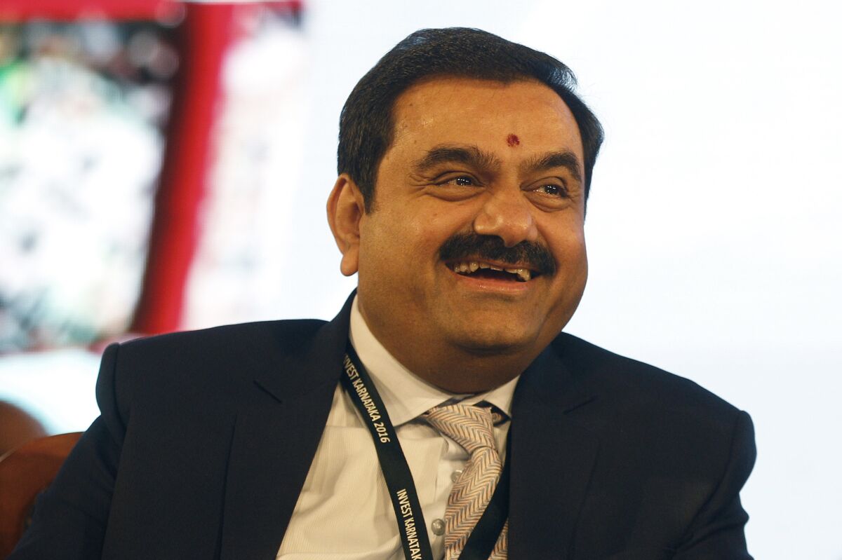 FILE - Adani Group Chairman Gautam Adani attends the "Invest Karnataka 2016 - Global Investors Meet" in Bangalore, India, Feb. 3, 2016. The embattled Indian billionaire called off his flagship company's $2.5 billion share share late Wednesday, Feb. 1, 2023, after a tumultuous week saw his conglomerate shed tens of billions of dollars in market value after claims of fraud from a U.S.-based short-selling firm. (AP Photo/Aijaz Rahi, File)