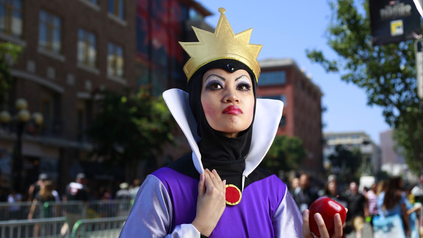 Reina Maxine of Danville dressed as the Evil Queen from "Snow White" at Comic-Con.