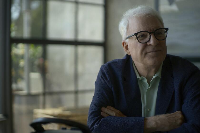 This image released by Apple TV+ shows Steve Martin in a scene from the documentary "Steve! (Martin) a Documentary in 2 Pieces." (Apple TV+ via AP)