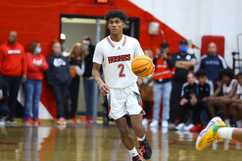 Point guard Donovan Dent has led Corona Centennial to a 30-1 record.