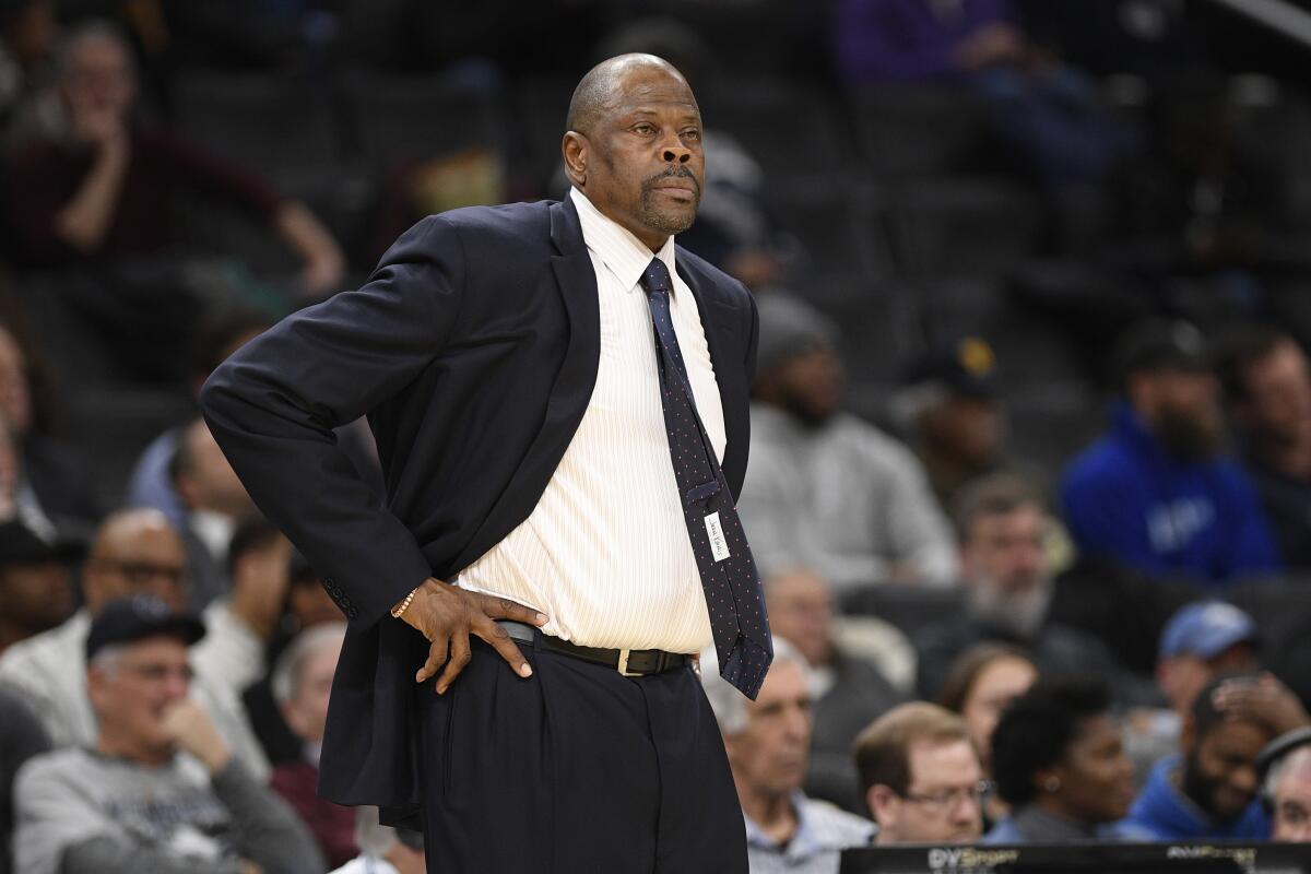 Georgetown coach Patrick Ewing.