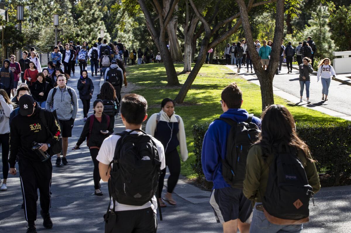 Students at UC Irvine