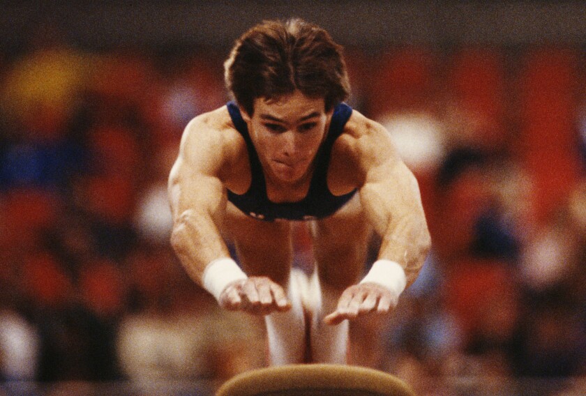 Kurt Thomas competes in the 1979 world championships in Fort Worth.