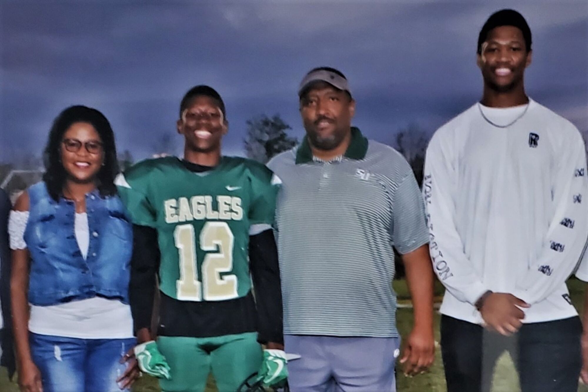 Parham family, from left: Felicia, Donovan, Donald Sr. and Donald Jr.