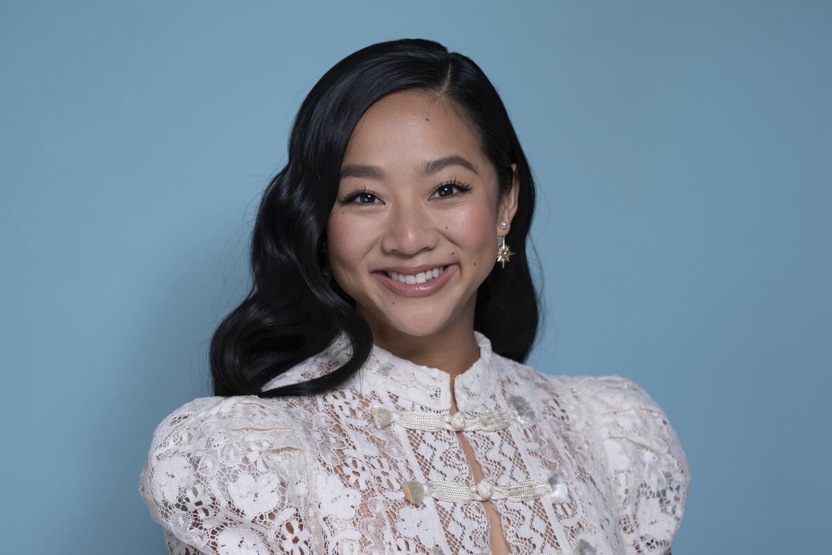 Stephanie Hsu poses for a portrait on Tuesday, Oct. 9, 2022, in New York. Hsu has been named one of The Associated Press' Breakthrough Entertainers of 2022. (Photo by Christopher Smith/Invision/AP)