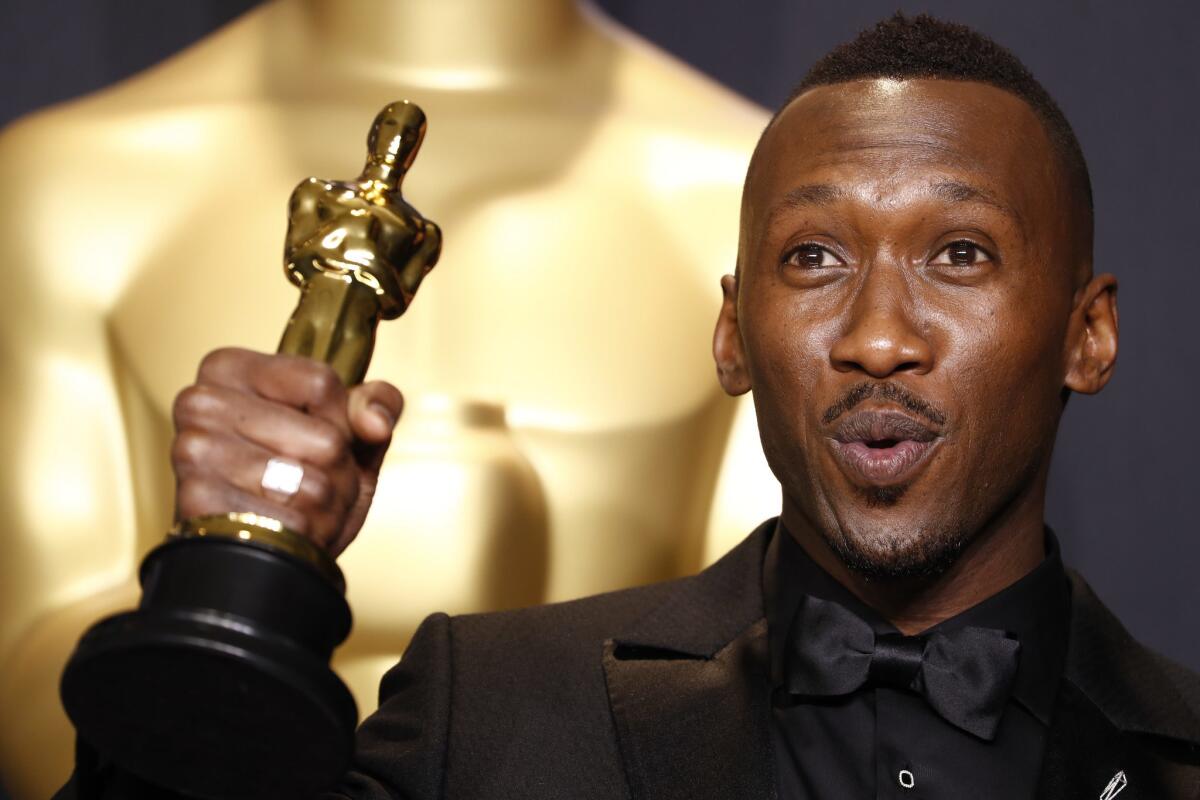 Mahershala Ali accepting his Oscar for "Moonlight." The actor will star in the third season of the HBO drama "True Detective"