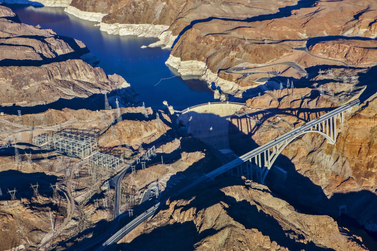 Lake Mead, formed by Hoover Dam, is one of Southern California's most important sources of water, yet has been draining steadily since 1999. Not only has a drought persisted in the American West, but demand for Colorado River water has increased in Arizona and Nevada, and some officials expect Lake Mead to never fill up again in our lifetime.