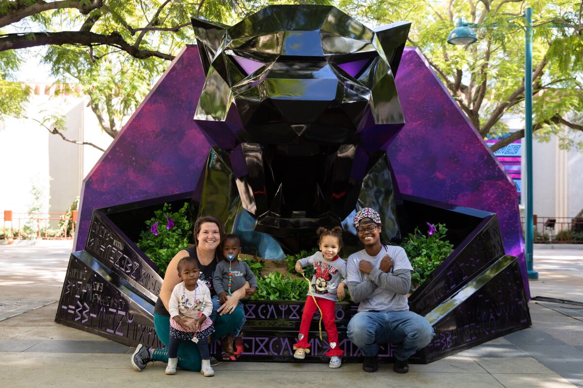 Black Panther Celebration Garden at Disney California Adventure.