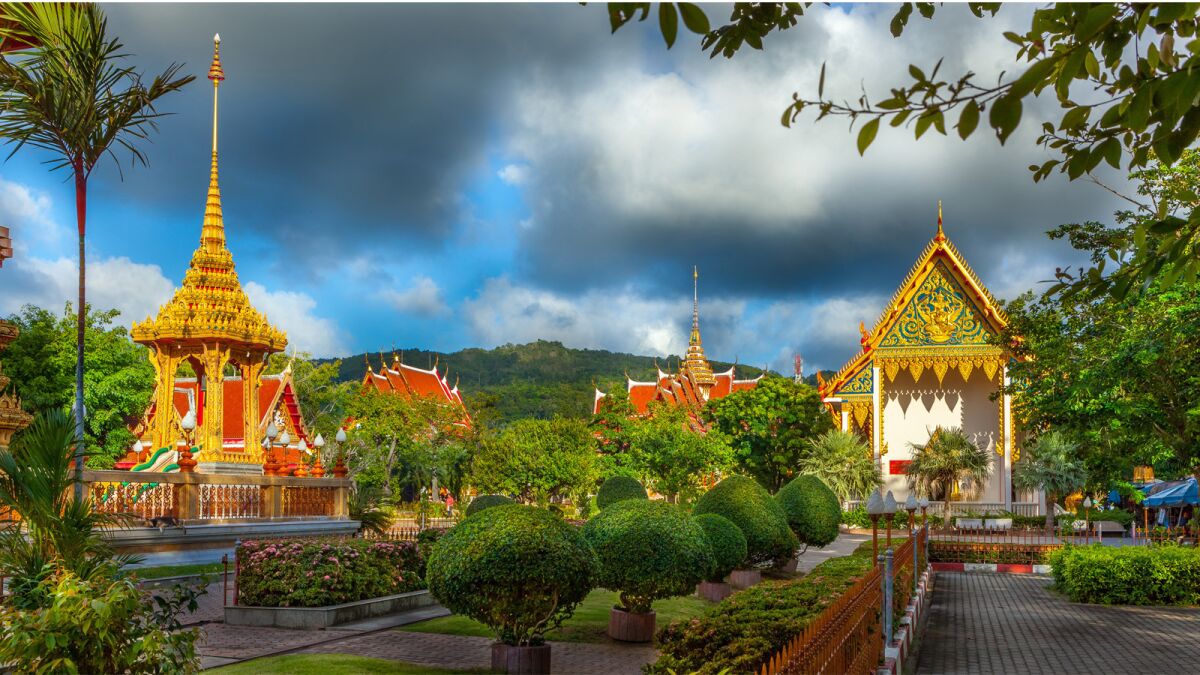Wat Chalong in Phuket, Thailand.