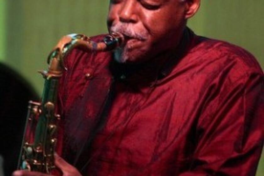 Star soloist David Newman, playing during the Sammons Jazz Series in Dallas in 2003, became a first-call session player because of his versatility on reed instruments.