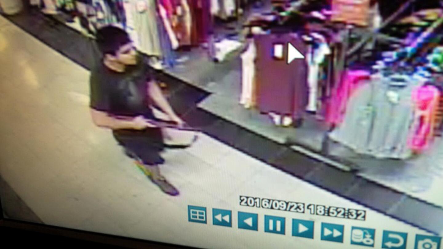 Surveillance video shows the gunman during his shooting rampage at the Cascade Mall in Burlington, Wash.