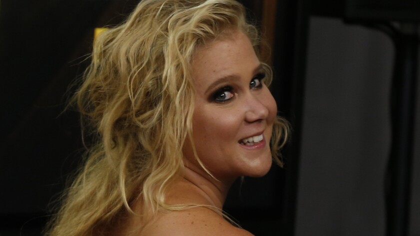 Amy Schumer appears at the 2015 Emmy Awards.