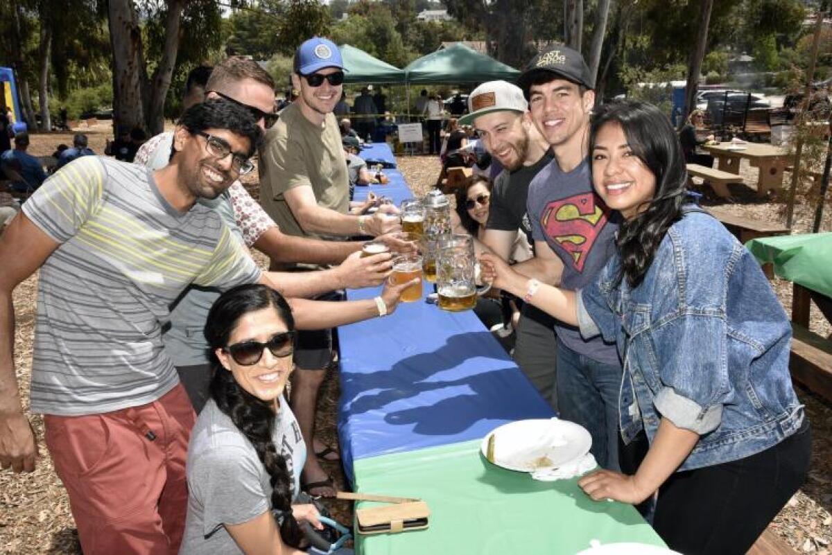 Participants at a previous Olivenhain Beer & Brat Festival.