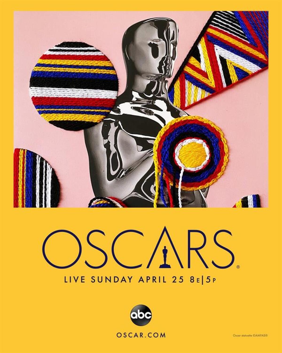 Afiche promocional de la entrega de los Oscar 2021.