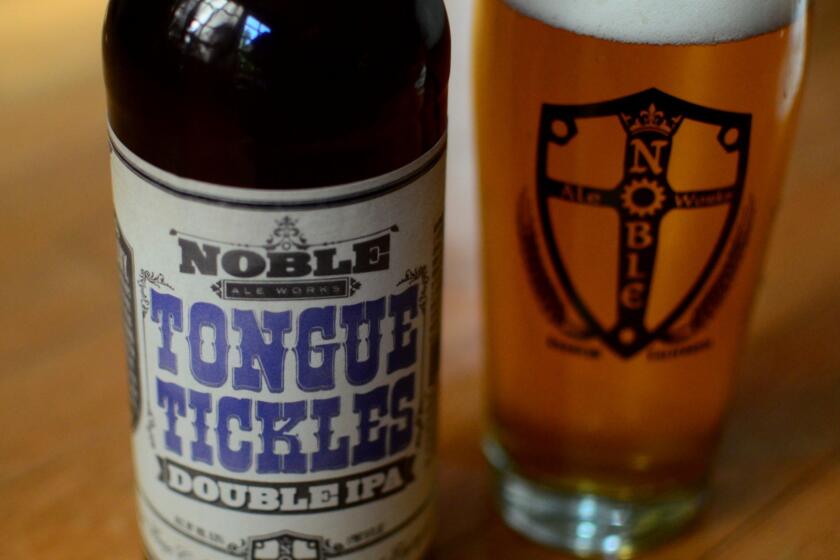 Find limited quantities of Noble Ale Works' bottles of Tongue Tickles at local retailers.