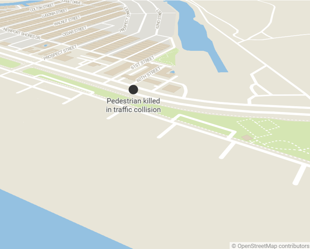 A traffic collision was reported to the Newport Beach Police Department.