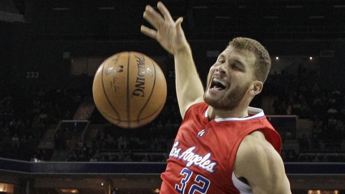Clippers power forward Blake Griffin is increasing his conditioning in hopes of returning soon.