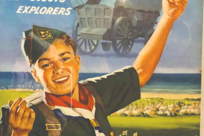 The Boy Scout Jamboree, held for decades in the Newport ravine now known as Big Canyon and Fashion Island, will be featured in Balboa Island Museum’s mural display at John Wayne Airport.