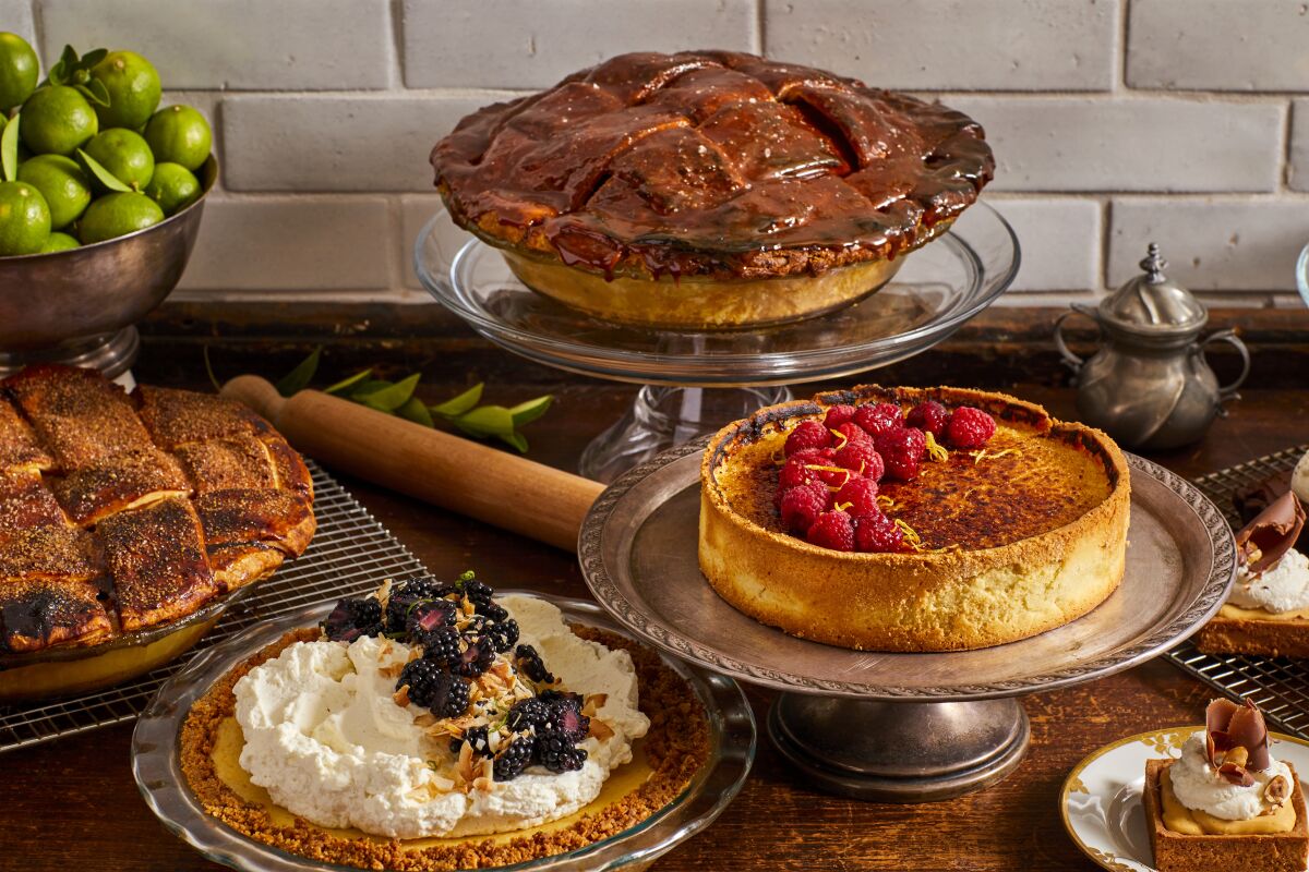 A selection of sweet and savory pies from Pie Room by Gwen