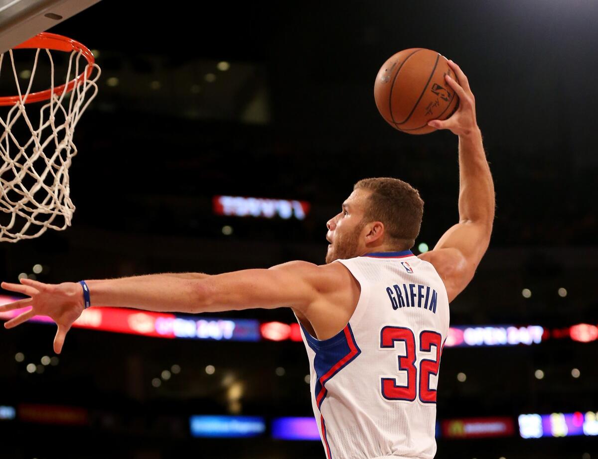 Blake Griffin finished with 39 points on 13-for-23 shooting during the Clippers' 118-111 victory over the Lakers on Friday night.
