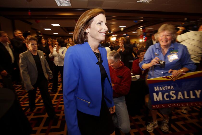 Martha McSally, the Republican candidate for Arizona's 2nd Congressional District, was certified the winner Wednesday after a required recount.