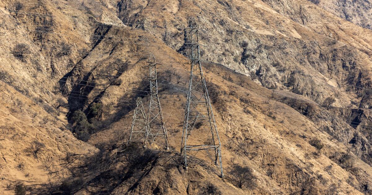 Edison'un güç hatları sorun değil. Yangına eğilimli alanlardaki evler