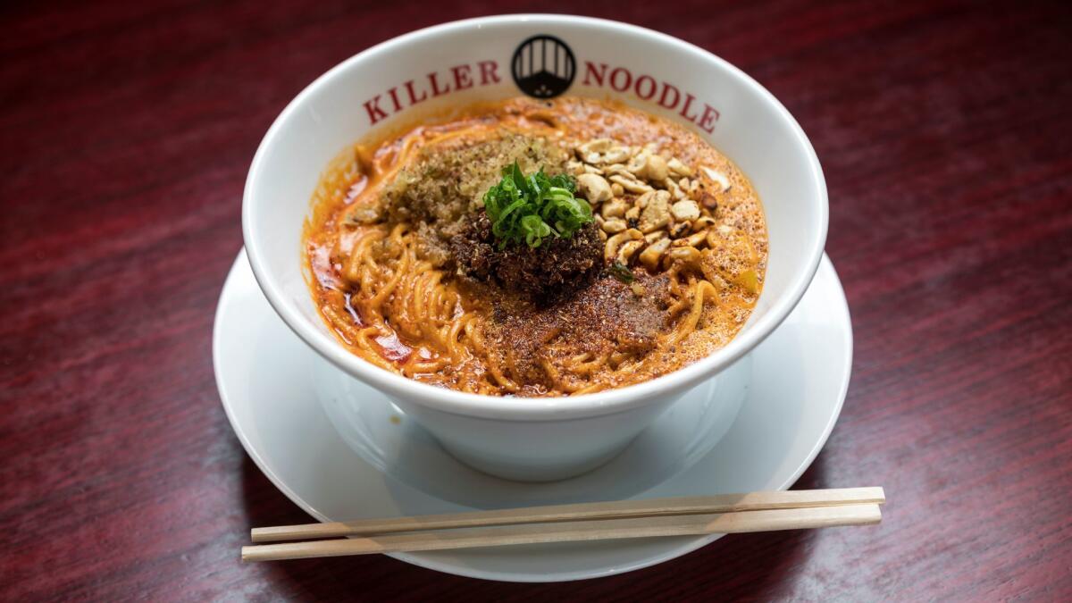 A bowl of Tokyo-style ramen at Killer Noodle