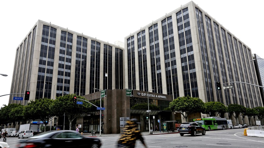 The California Market Center, on the edge of the Fashion District in downtown Los Angeles, is poised for a $170-million makeover that will start with razing the bank building at the intersection of 9th and Main streets.