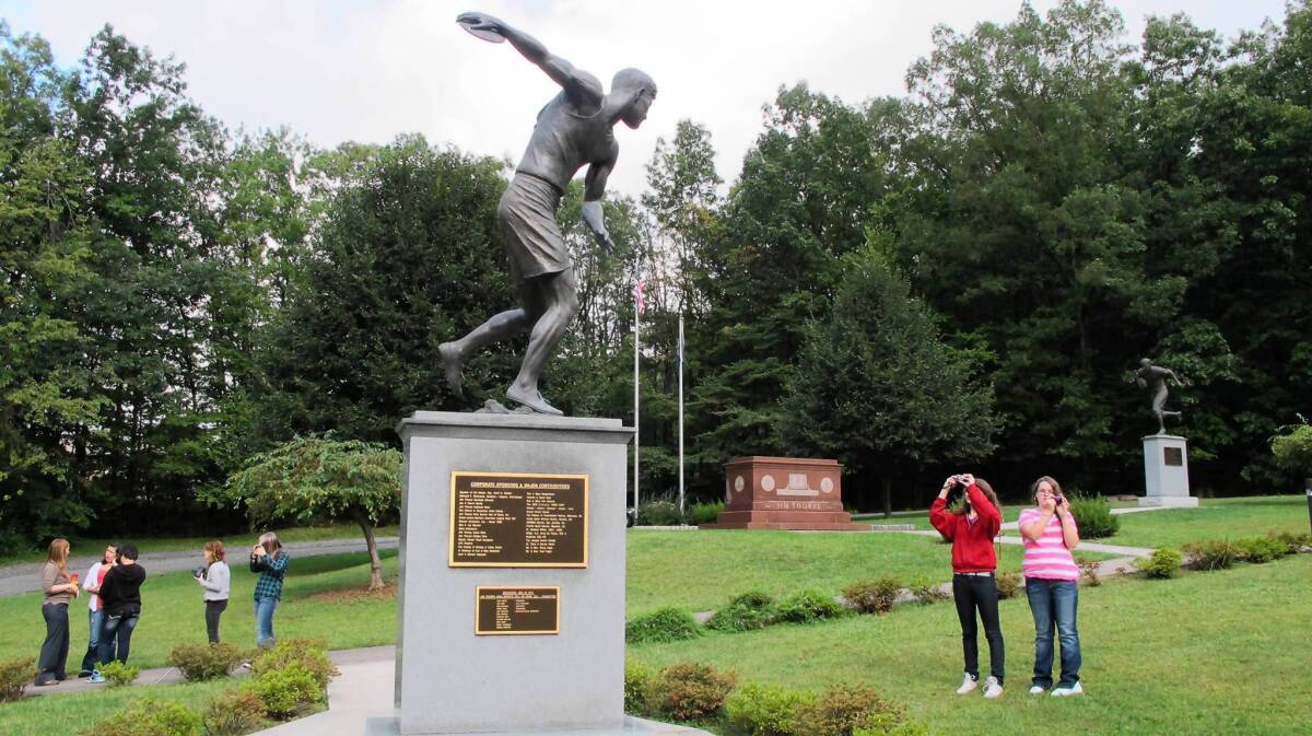 Jim Thorpe, Pa., named itself after the Olympic athlete, who is buried there. Now, members of Thorpe's family want his remains back on the Oklahoma reservation where he grew up.