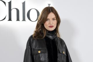 Georgia May Jagger in black leather jacket at the Chloe Fall/Winter 2024-2025 ready-to-wear collection presentation in Paris