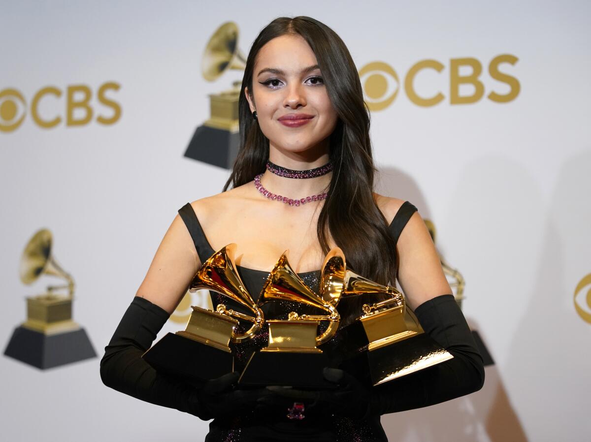 Olivia Rodrigo, a multi-Grammy Award-winner at 19, is sweet, not