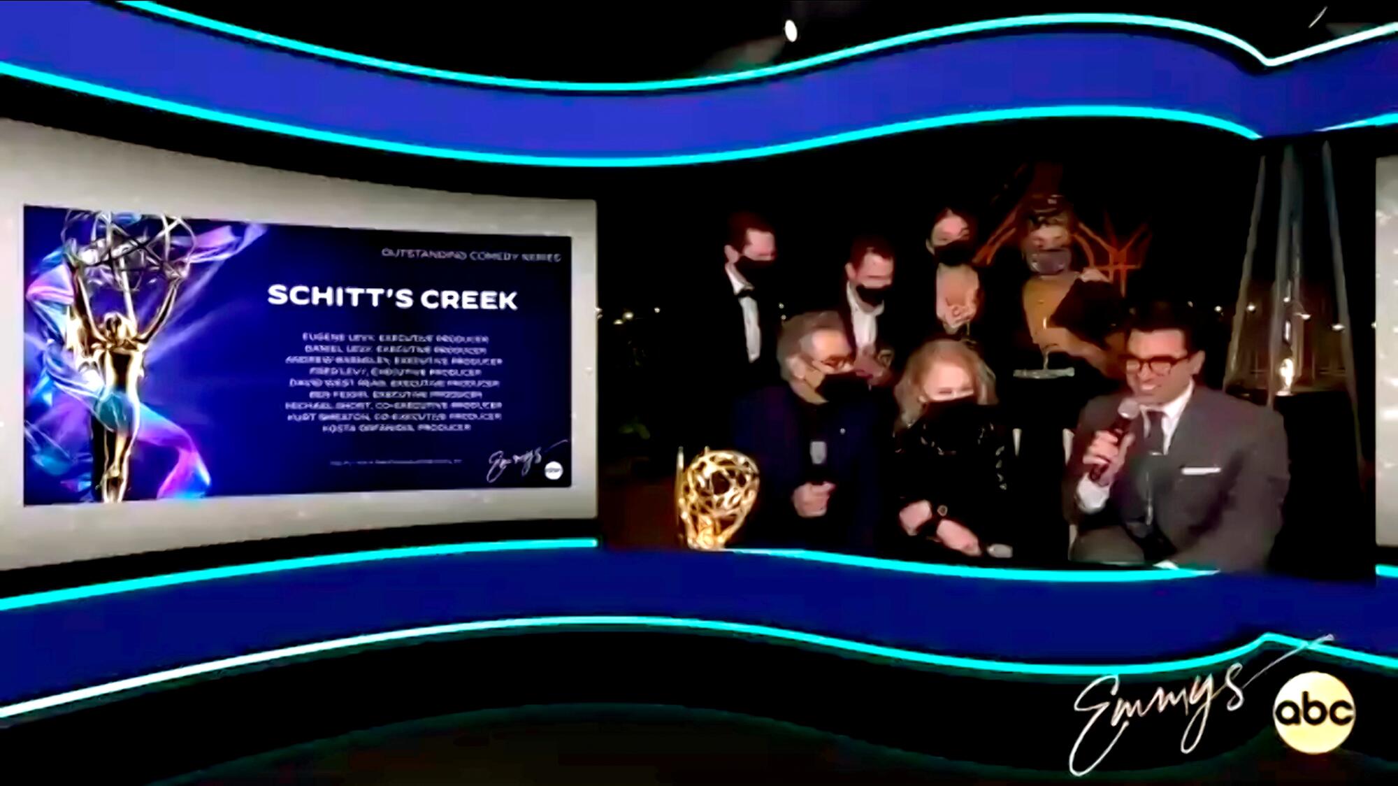 This video grab captured during the 72nd Emmy Awards shows Noah Reid