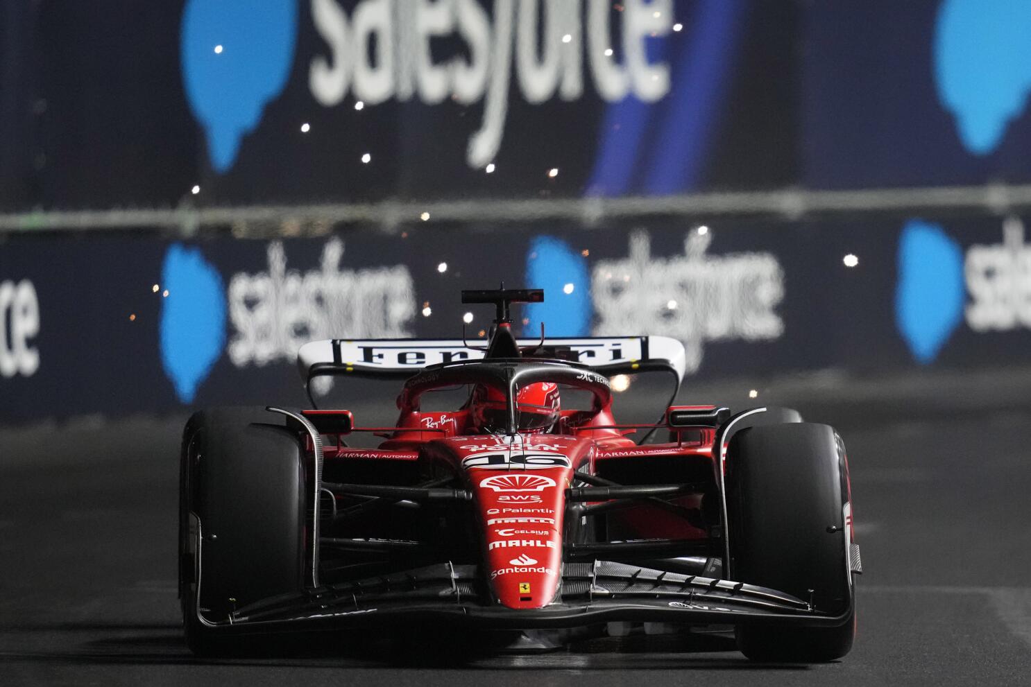 Ferrari sweeps qualifying for Las Vegas Grand Prix, but penalty to