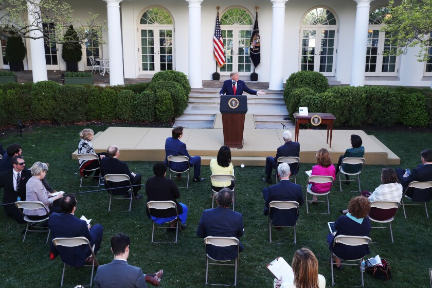 El presidente saliente de EUA Donald J. Trump.