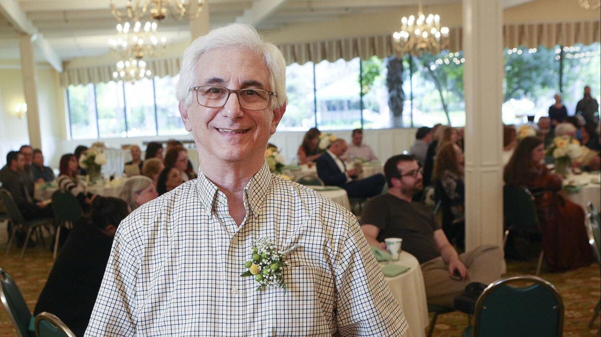Retiring Roosevelt Elementary teacher Glen Jaffe was honored at the Burbank Teachers Assn.'s reception at Pickwick Gardens in Burbank on Wednesday. The BTA recognized retiring teachers and educators with 25 years of service to the district.