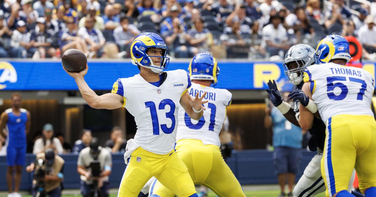 Sean McVay says Rams quarterback Stetson Bennett's spot is 'still in evaluation mode'