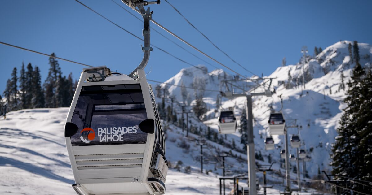 New gondola connects resorts to form California’s biggest ski area