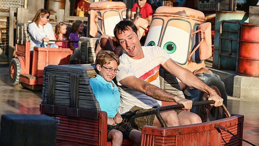 Mater's Junkyard Jamboree in Cars Land at Disney California Adventure.