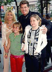 David Hasselhoff and family