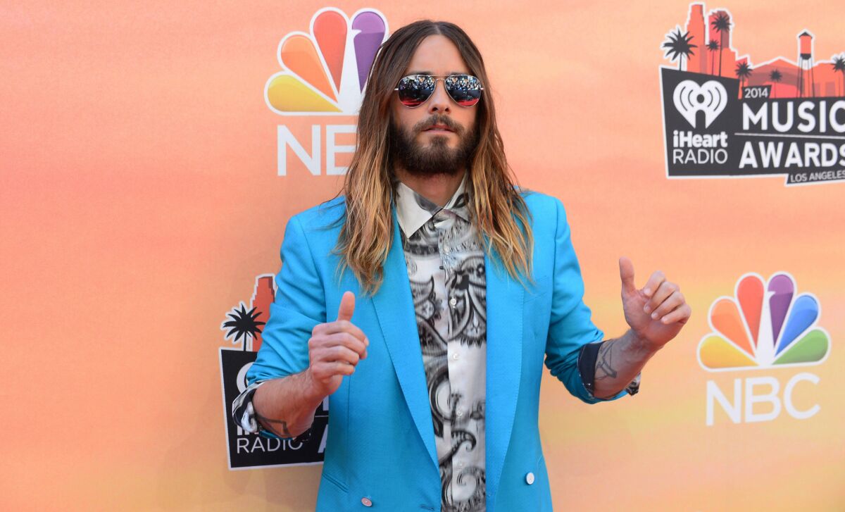 Jared Leto, pictured at the iHeartRadio Music Awards last month in Los Angeles, reportedly is in talks to star in the film adaptation of a Marcus Sakey sci-fi novel.